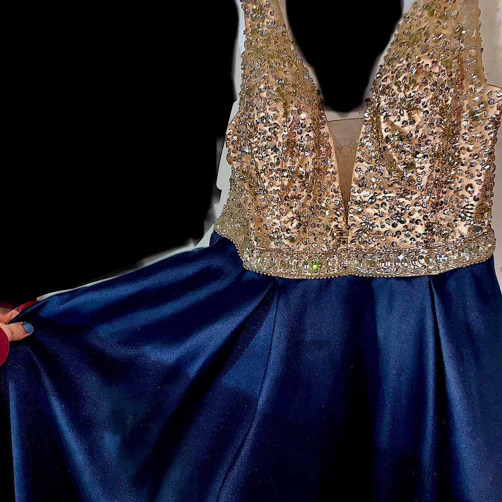 COPY - Nina Canacci PROM DRESS! (Navy Blue)